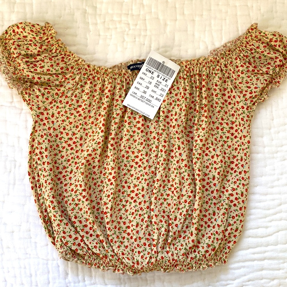 Brandy Melville new floral top
